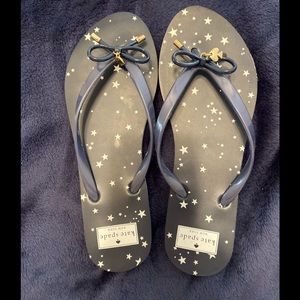 NWOT Kate Spade Stars Flip Flops Size 10